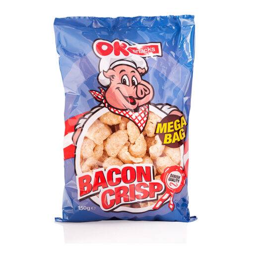 Bacon crisps OK Snacks 150g