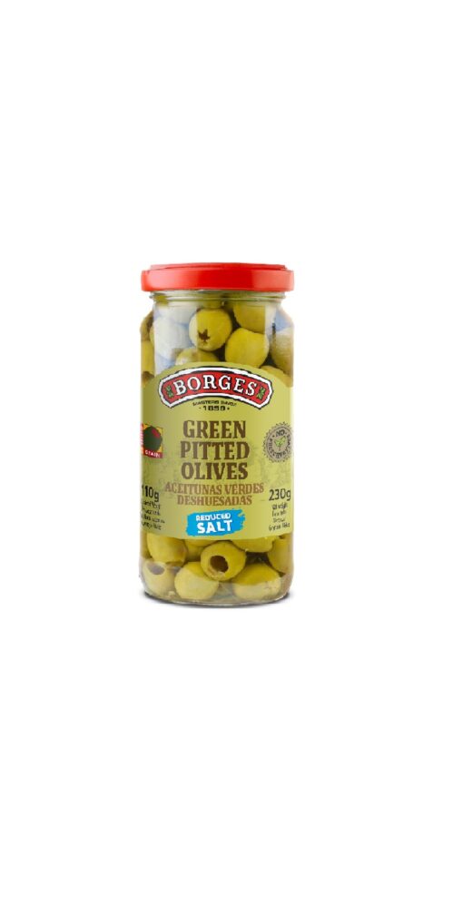 Rohelised kivideta oliivid Borges 220/110g