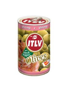 Rohelised oliivid krevetitäidisega 300g