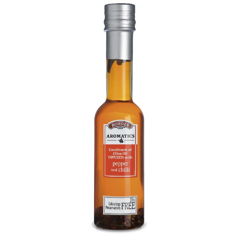Oliiviõli pipra ja tšilliga Borges 200ml